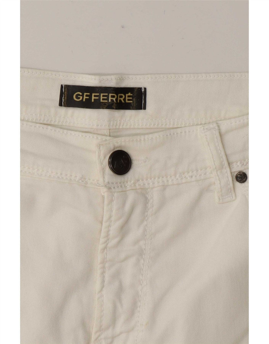 GF Ferre Jean Bootcut Femme W34 L31 Blanc