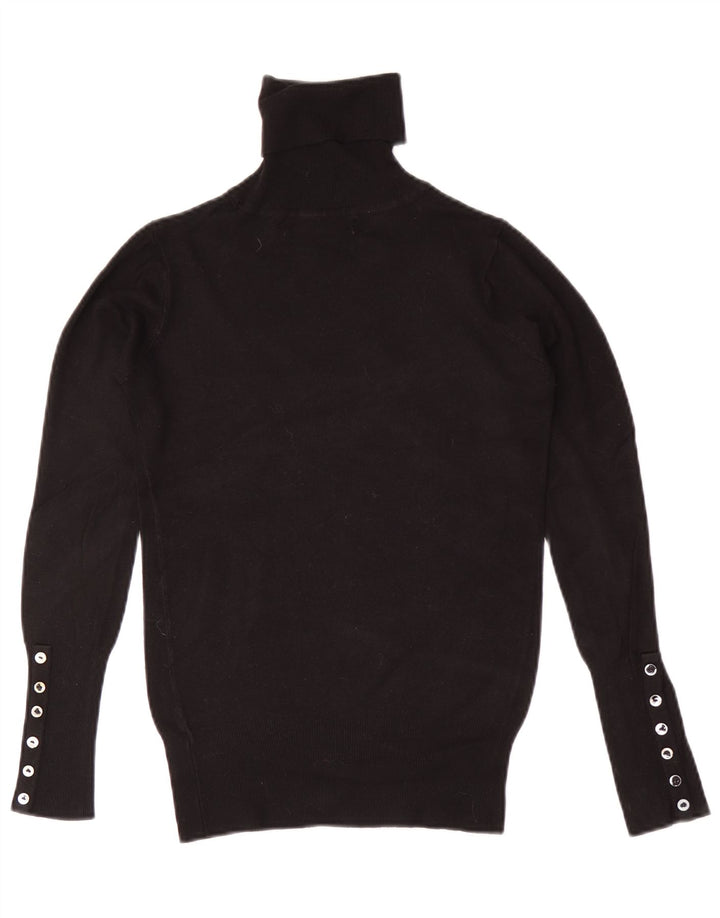 Zara Pull col roulé pour femme UK 10 Petit Noir