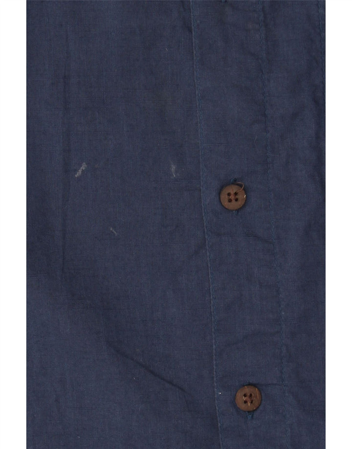 Mountain Warehouse Chemise à manches courtes pour homme en coton bleu marine Taille L