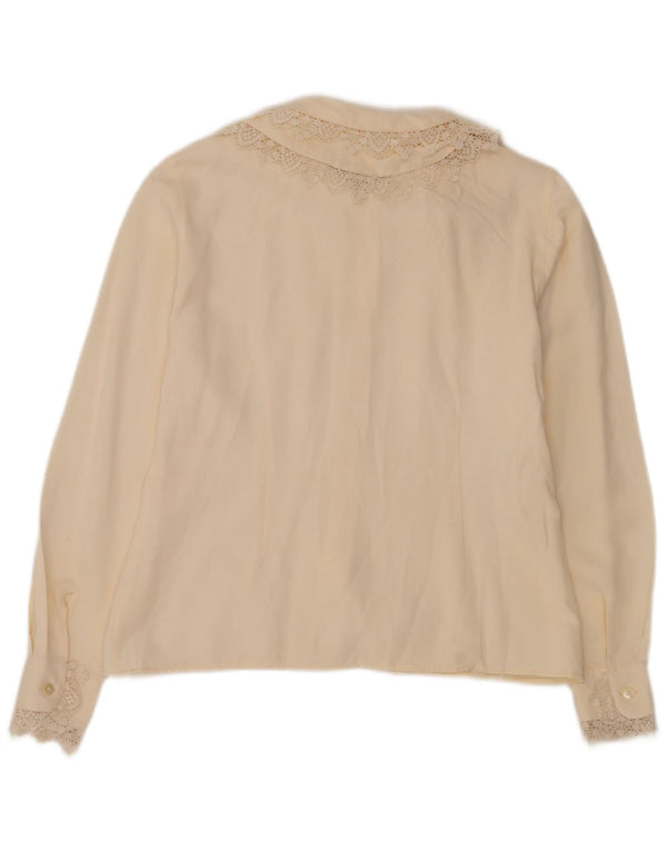 Sisley Femme Chemisier UK 44 Medium Off White Floral