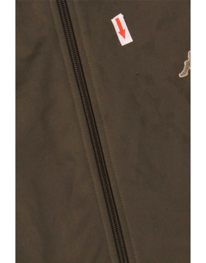Kappa Veste de survêtement pour homme XL Kaki Polyester