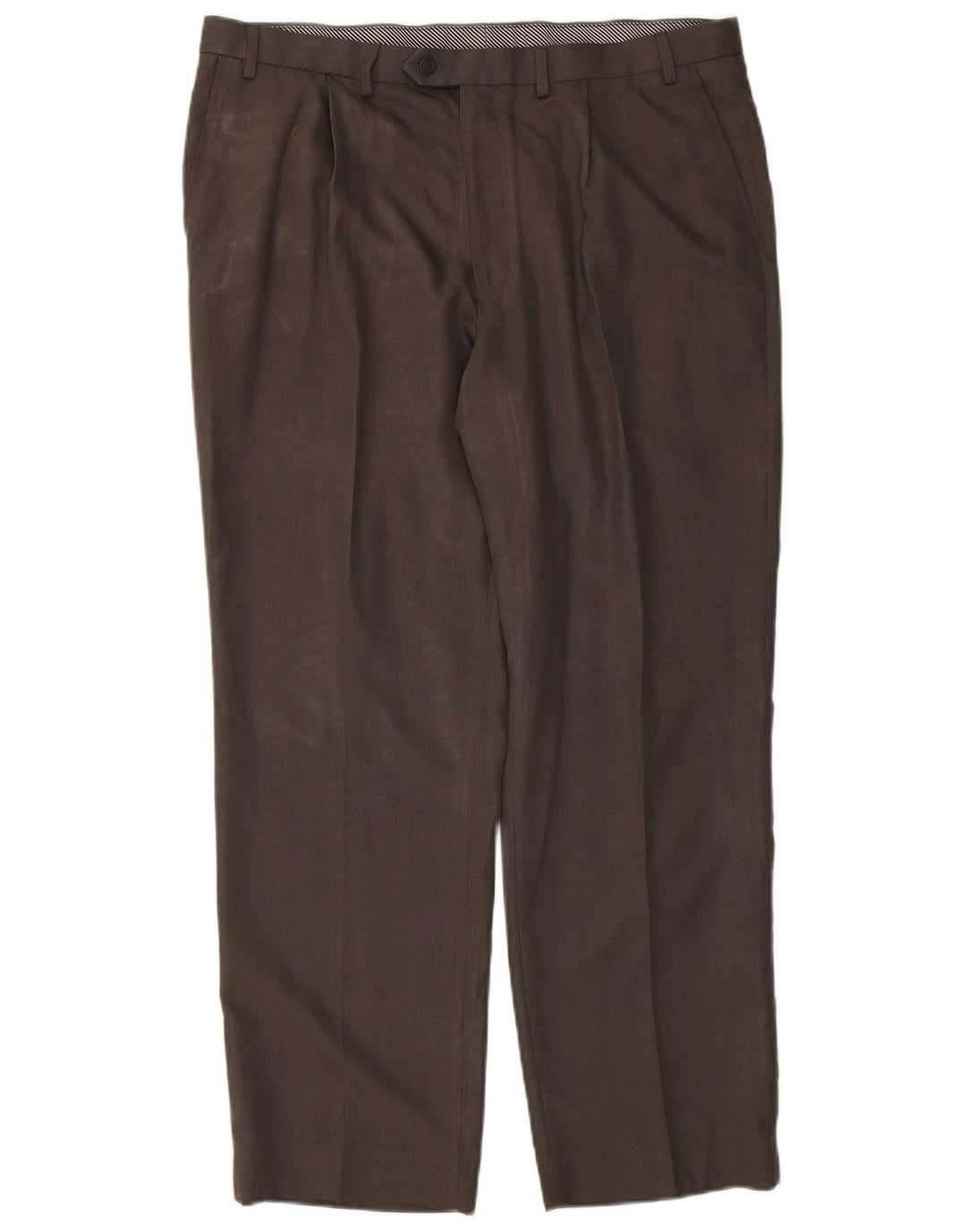 Marks & Spencer Pantalon de costume pour homme W40 L31 Kaki Polyester