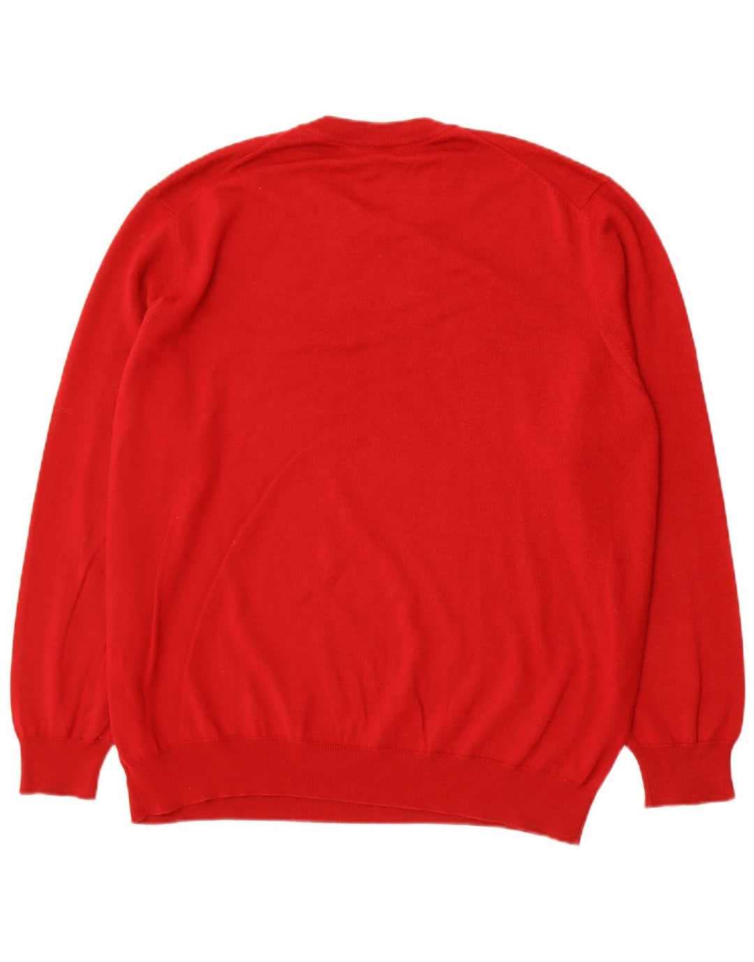 Lacoste Mens Classic Fit Crew Neck Jumper Pull Taille 8 3XL Laine Rouge