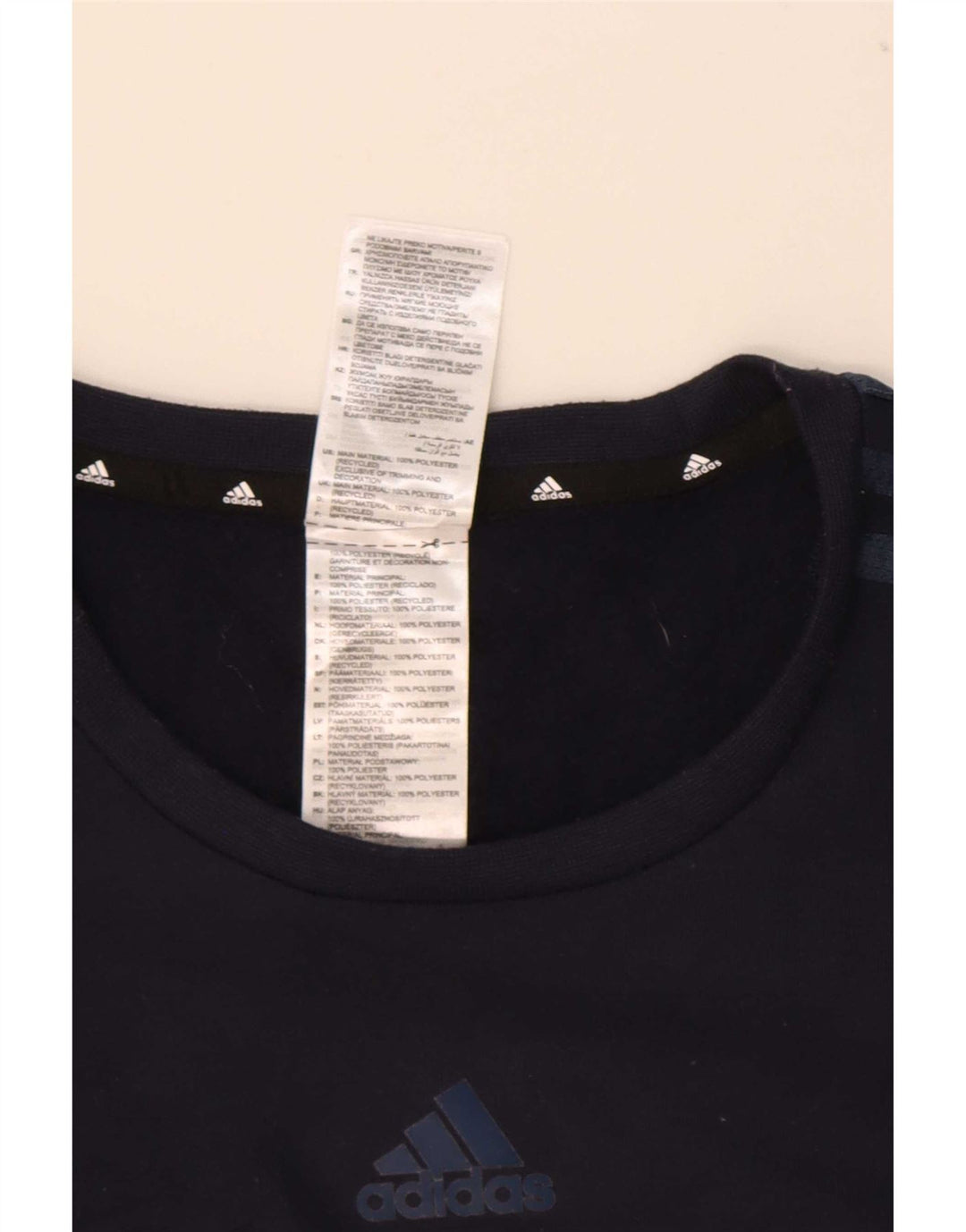 Adidas Sweat-shirt Homme Bleu Marine Moyen Polyester