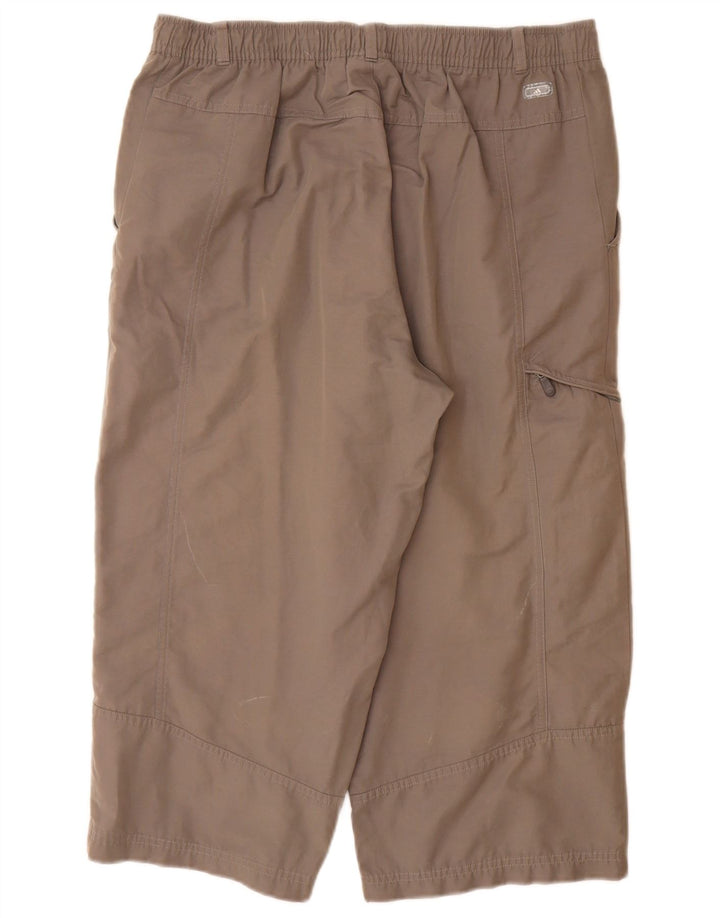 ADIDAS Pantalon Capri Cargo Droit Homme Large W34 L20 Gris Coton