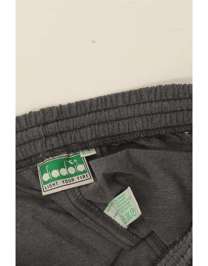 Diadora Pantalon de survêtement pour homme 2XL Gris Nylon