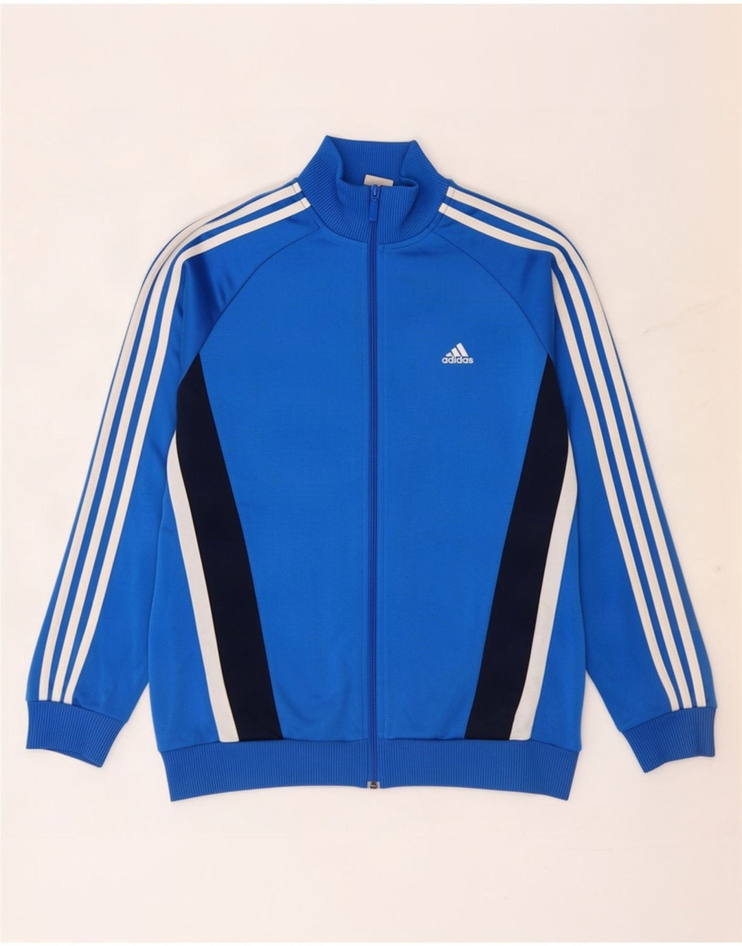 Adidas Veste de Survêtement Garçon 15-16 ans Bleu Colorblock Polyester