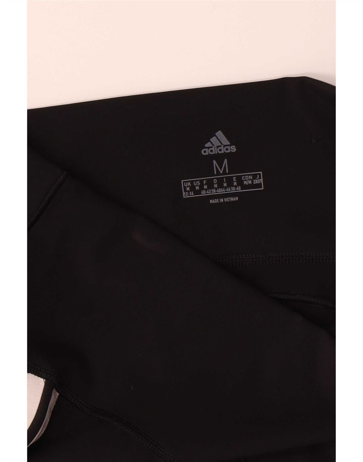 Adidas Leggings Femme UK 12/14 Moyen Noir