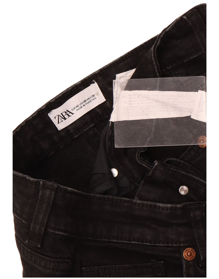 Zara Jean droit femme EU 40 Medium W30 L26 coton noir