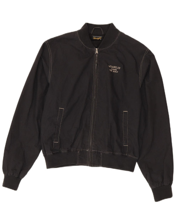 Wrangler Mens Bomber Jacket UK 38 Medium Black