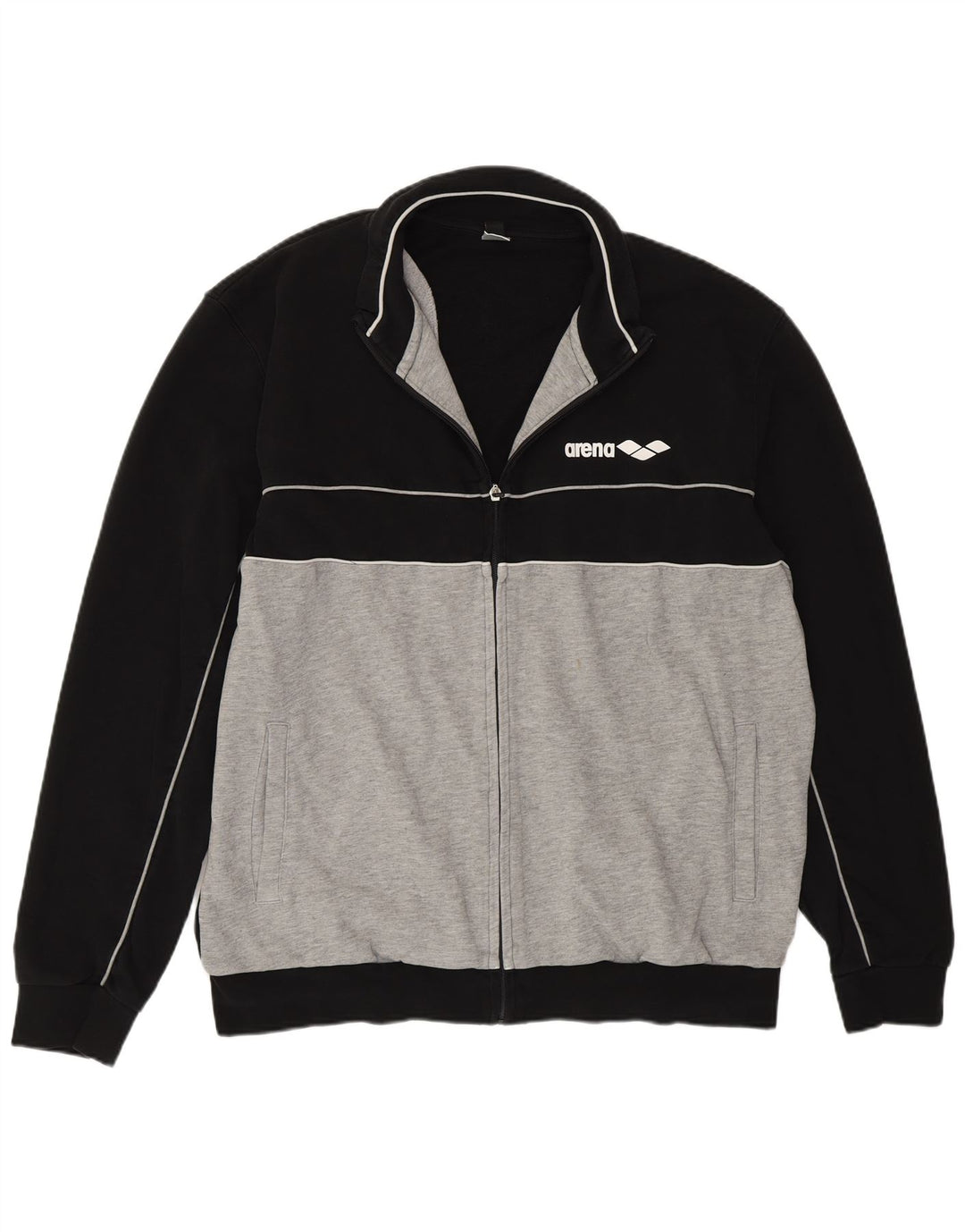Arena Veste de Survêtement Homme 2XL Noir Colourblock Coton