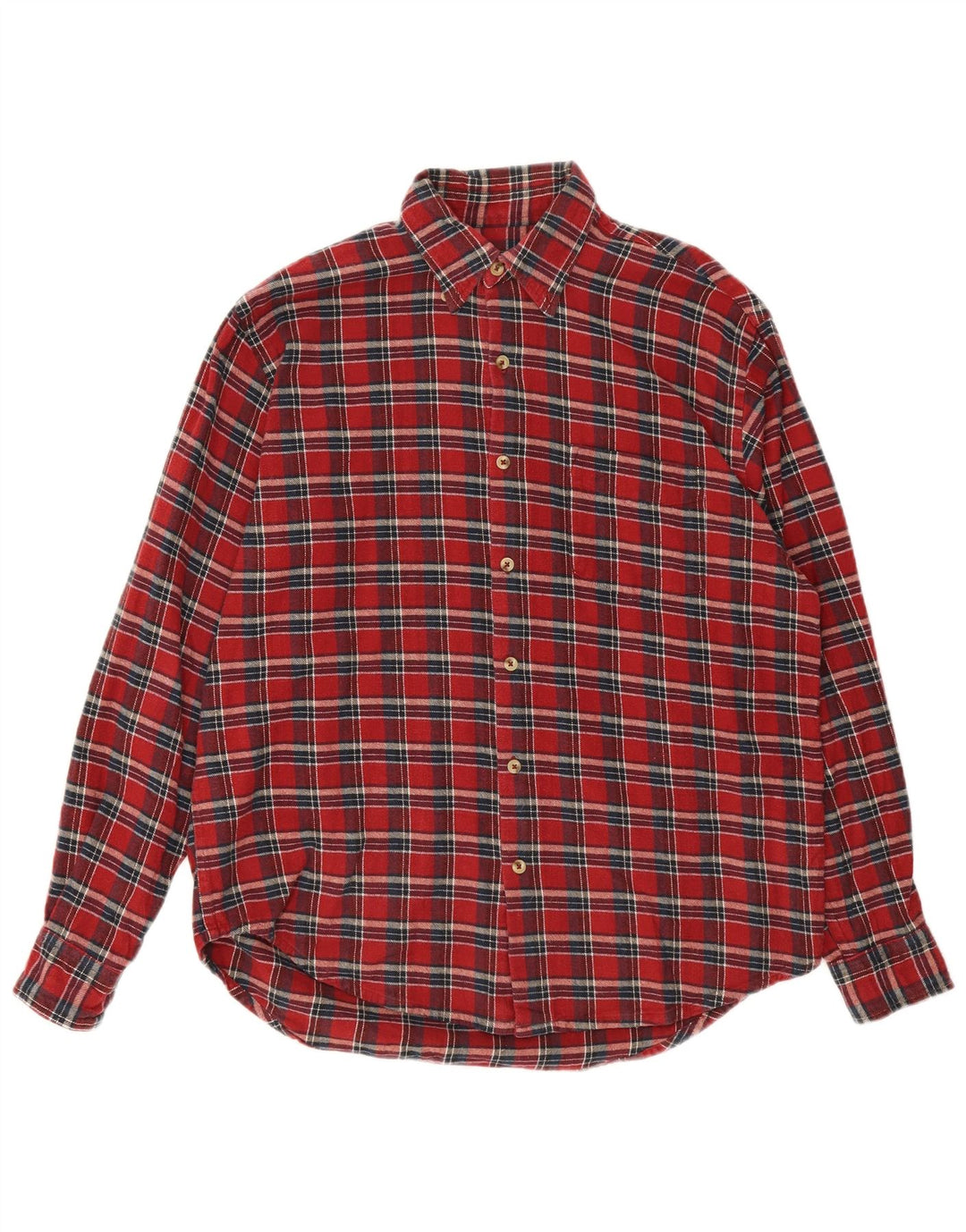 Green Leaves Chemise en flanelle pour femme en coton à grands carreaux rouges