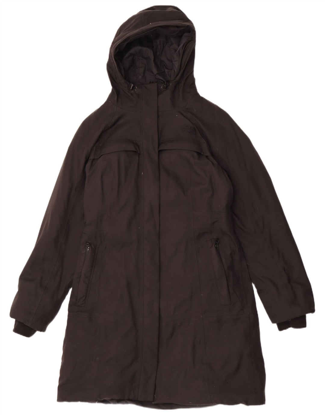 The North Face Manteau rembourré à capuche pour femme UK 14 Medium Black Nylon