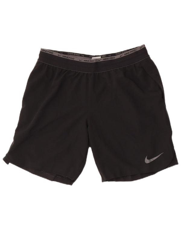 Short de sport Nike Dri Fit pour hommes, grand, noir, polyester