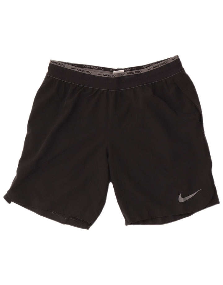 Short de sport Nike Dri Fit pour hommes, grand, noir, polyester