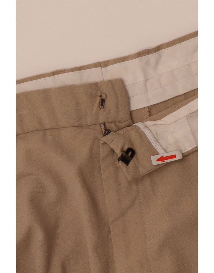 Marks & Spencer Pantalon court homme W38 L24 Beige Polyester