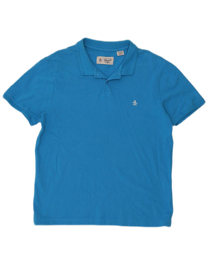 Penguin Polo Homme XL Bleu Coton