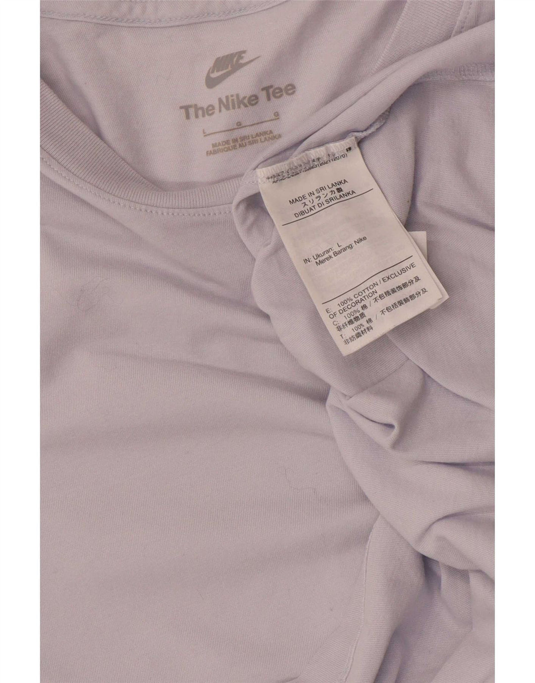 Nike T-shirt pour homme en coton violet Taille L