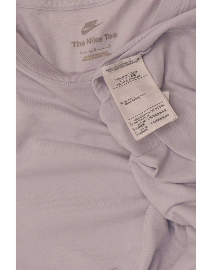Nike T-shirt pour homme en coton violet Taille L