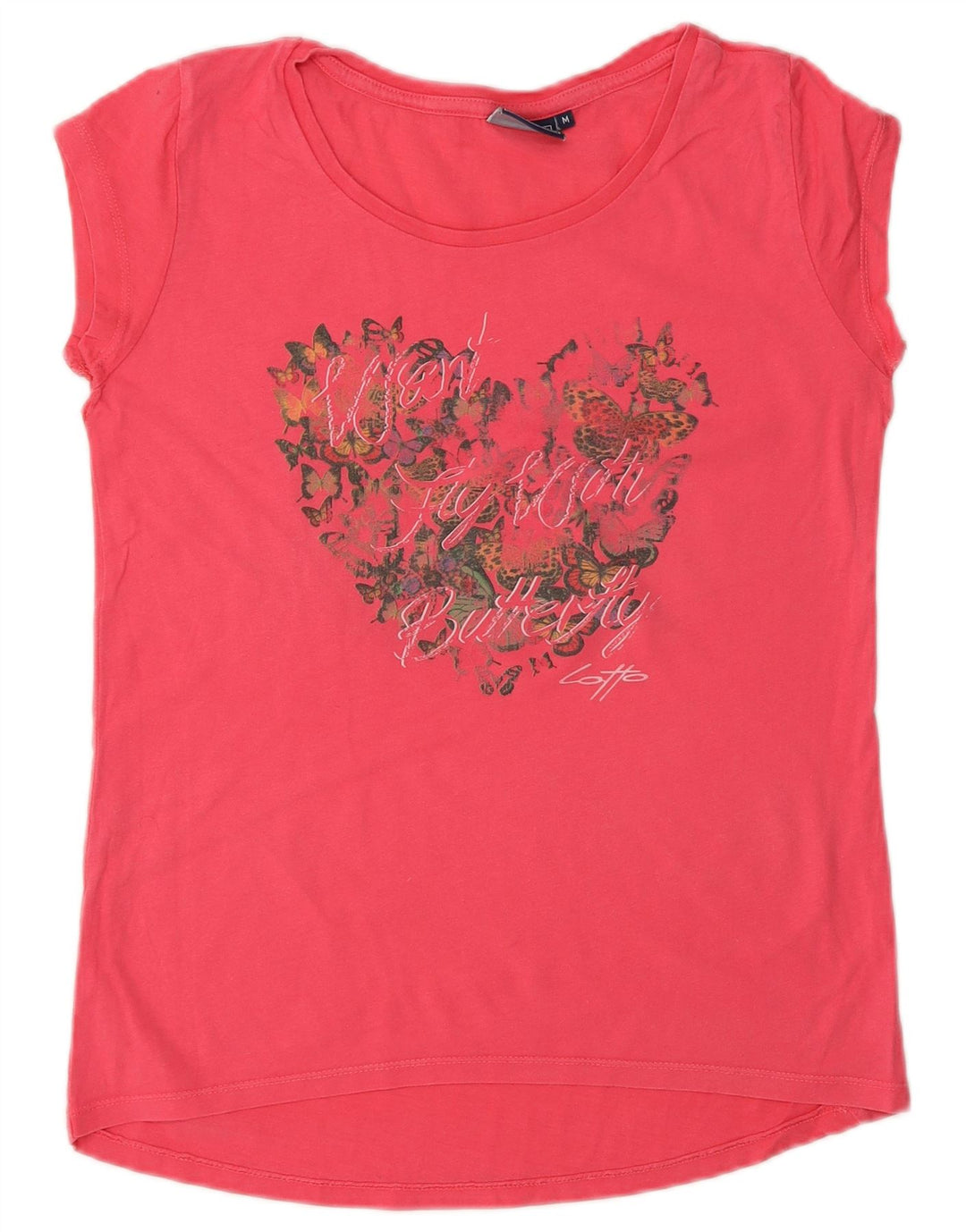 Lotto T-shirt graphique pour femme UK 12 Rose moyen