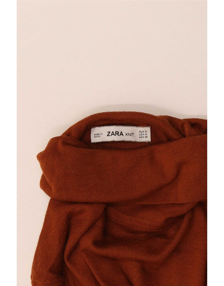 Zara Pull col roulé pour femme UK 12 Marron moyen