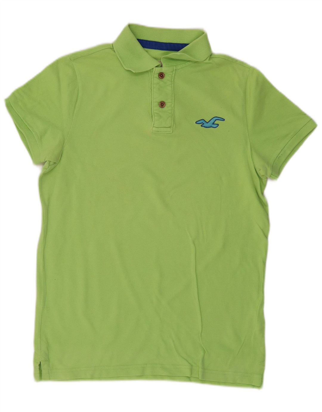 HOLLISTER Polo Homme Vert Moyen Coton