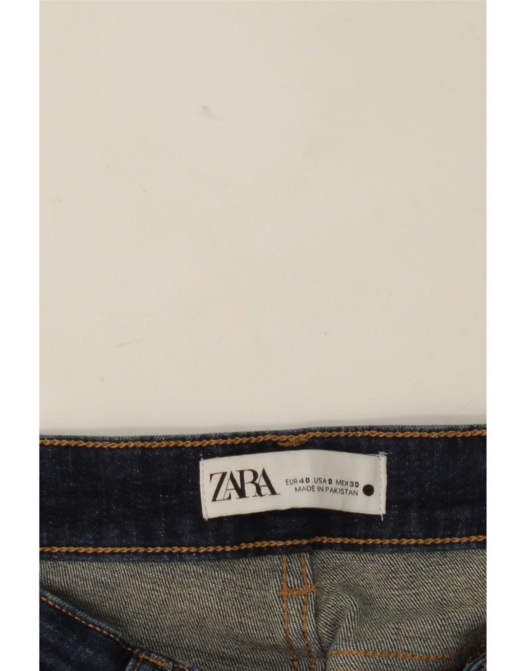 ZARA Womens Skinny Jeans EU 40 Medium W30 L28 Navy Blue Vintage Zara and Second-Hand Zara from Messina Hembry 