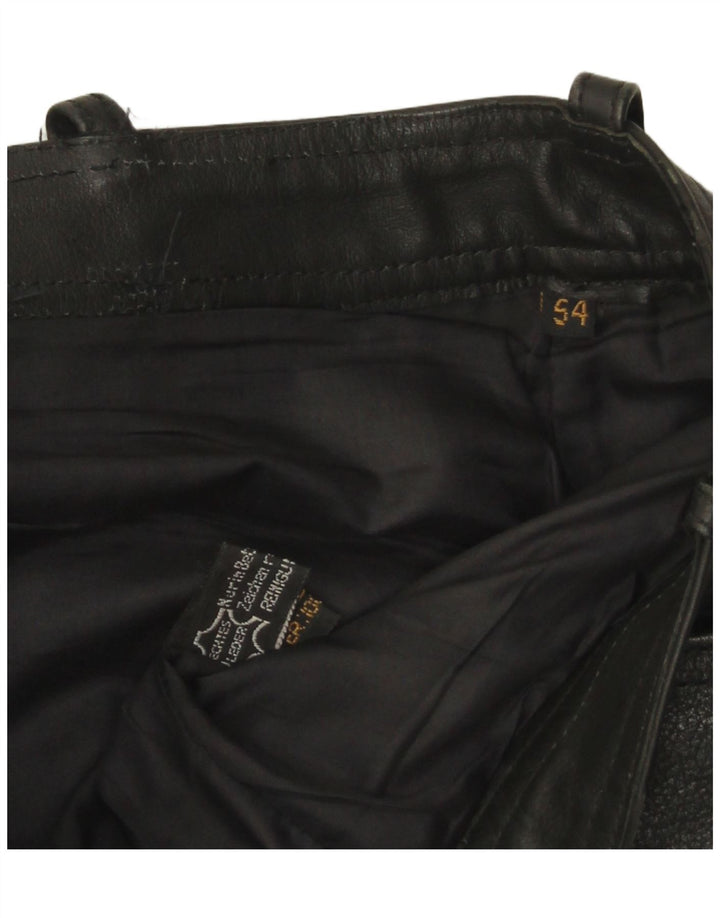 Pantalon en cuir homme vintage W32 L33 Noir