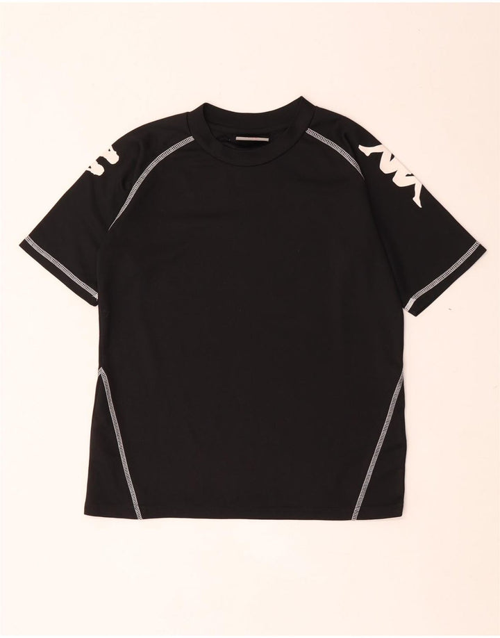 Kappa T-Shirt Graphique Garçon 11-12 ans Noir Polyester