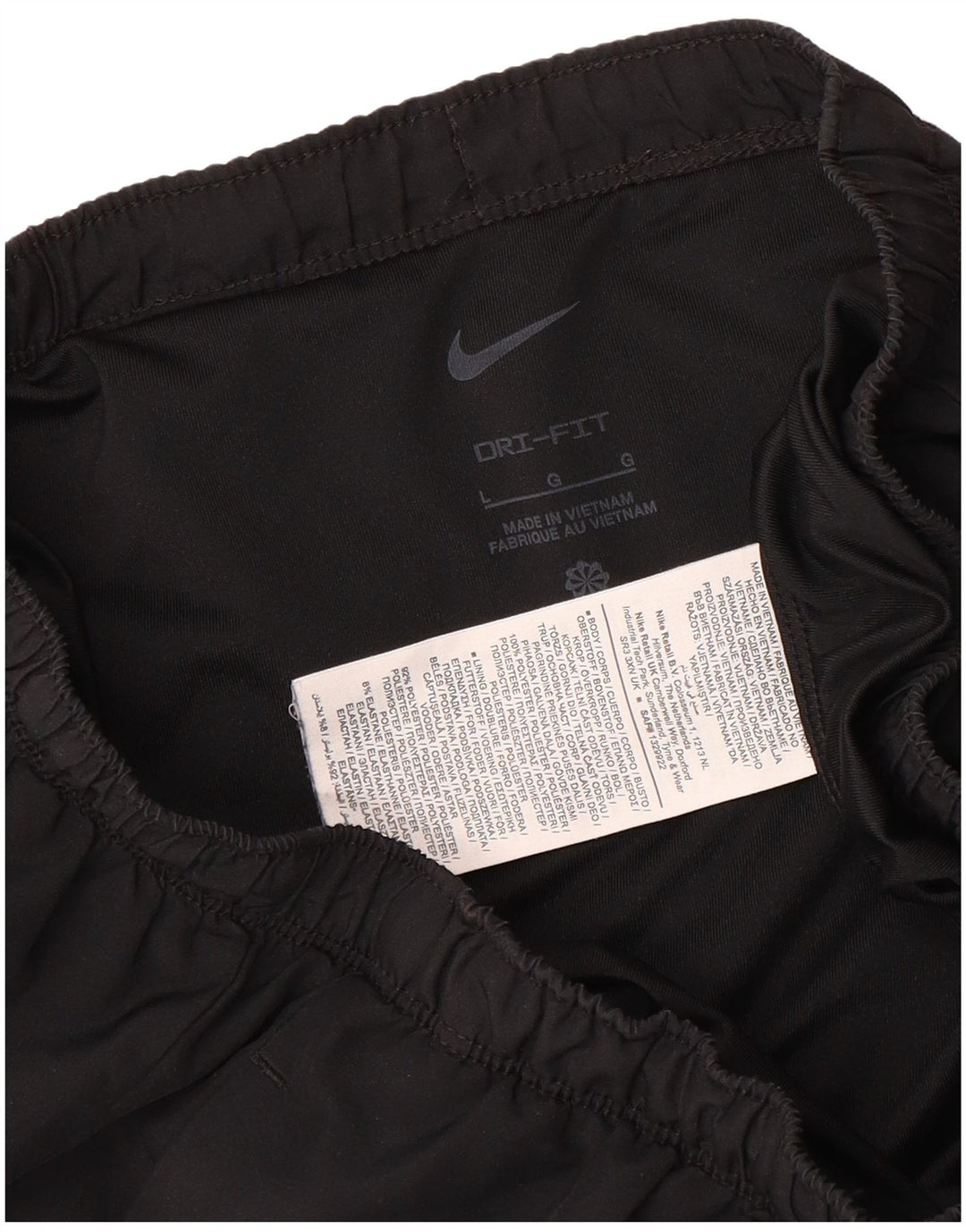 Short de sport Nike Dri Fit pour hommes, grand, noir, polyester