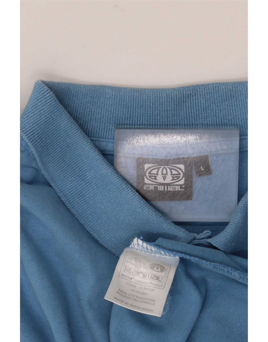 Polo Homme Animal Grand Bleu Coton