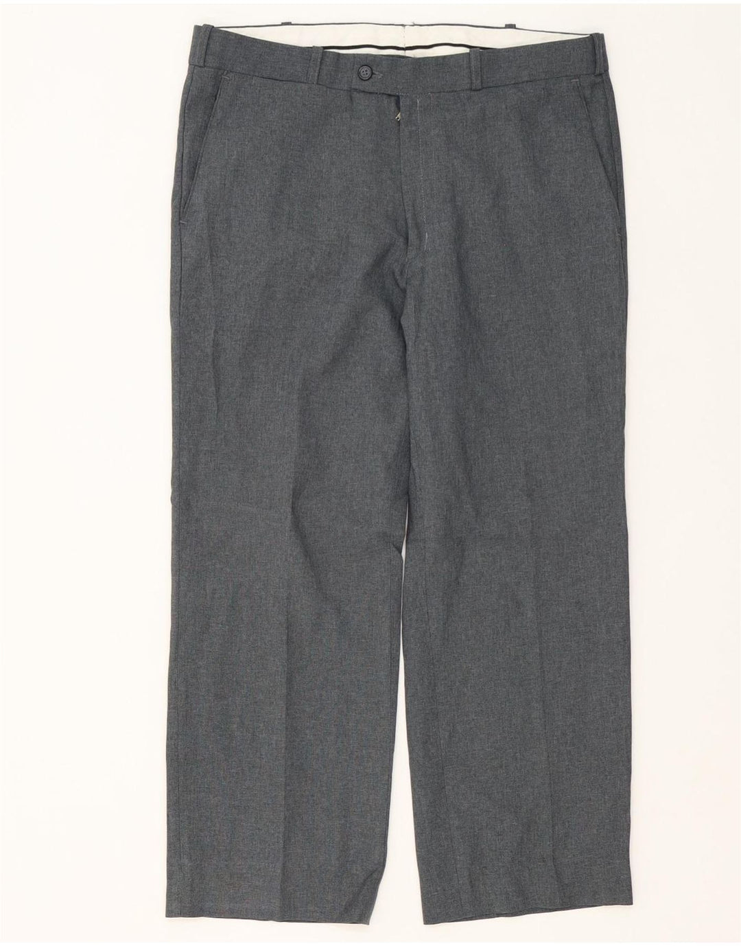 Farah Pantalon de costume large pour homme W32 L26 Gris Polyester