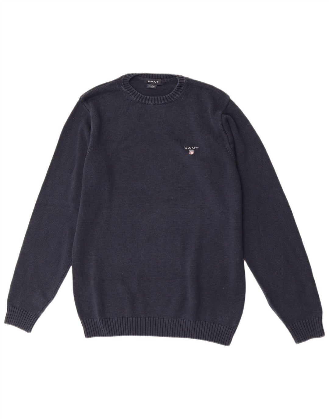 Gant Pull Col Ras Du Cou Homme Bleu Marine Moyen Coton