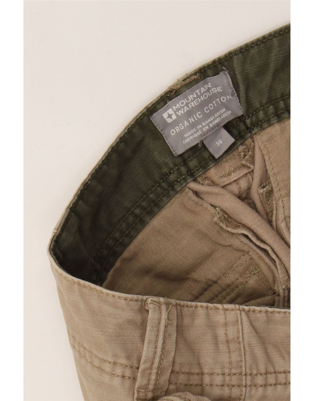 MOUNTAIN WAREHOUSE Short Cargo Homme W38 XL Coton Beige