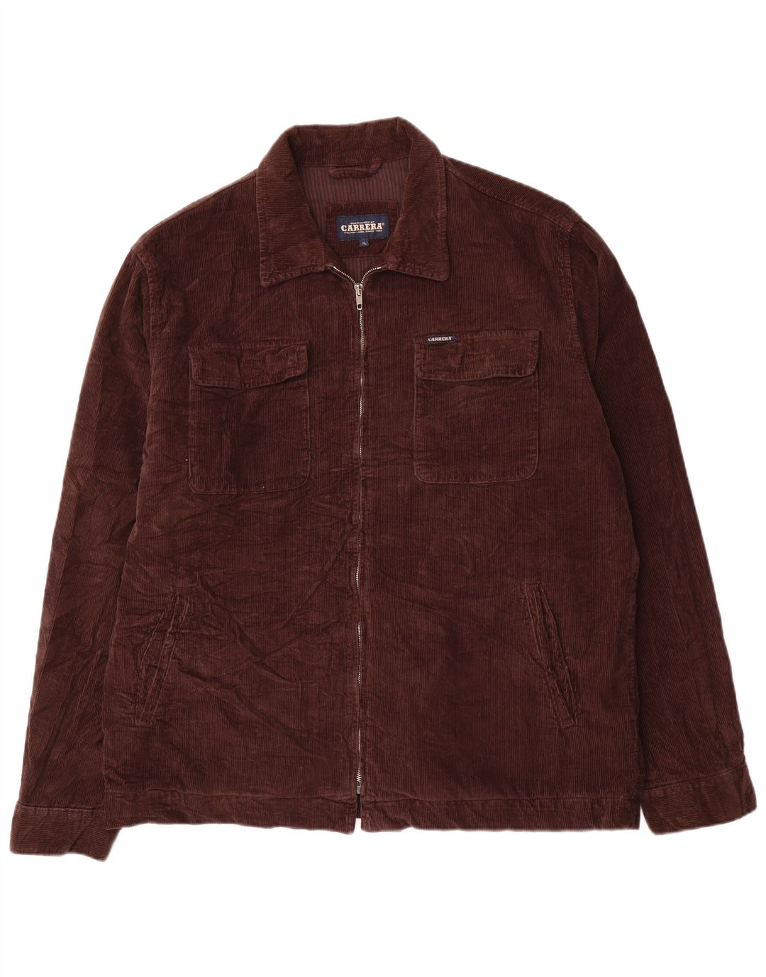 CARRERA Veste en velours côtelé pour homme UK 42 XL Marron Coton