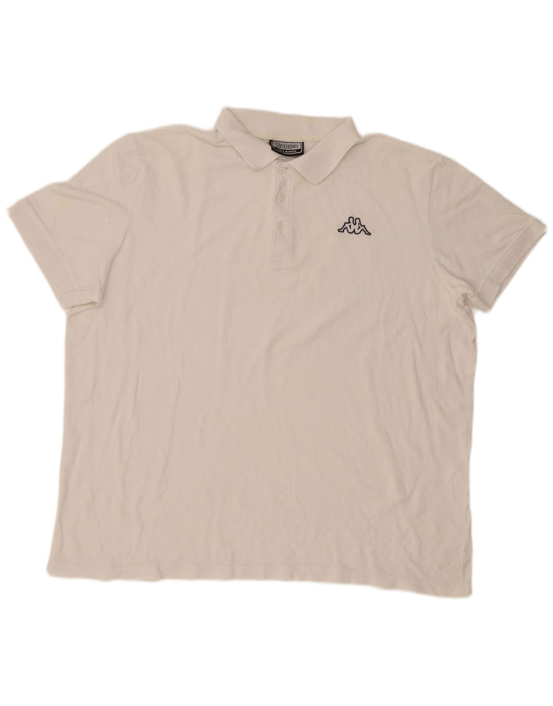 Kappa Polo Homme 2XL Blanc Coton