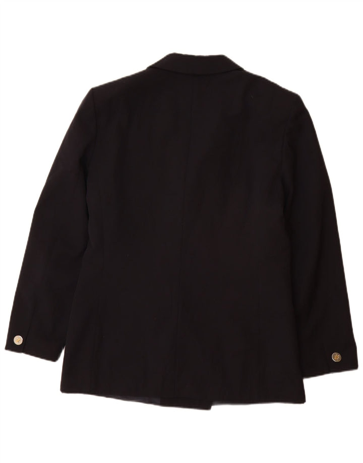 Daniel Hechter Veste blazer croisée pour femme UK 12 Bleu marine moyen
