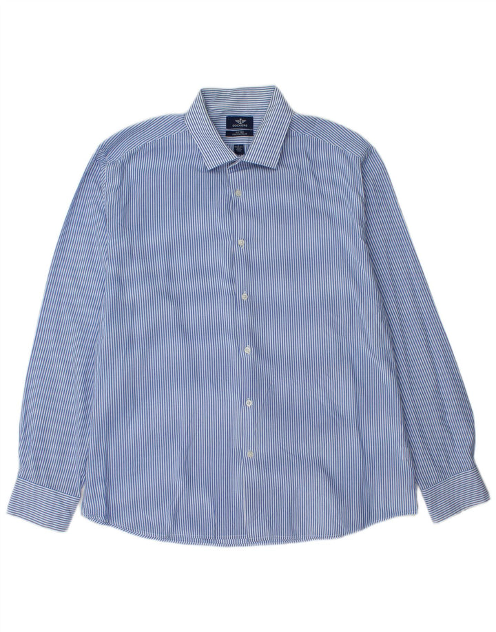 Dockers Chemise Homme Taille 16 1/2 Grande Rayure Bleue