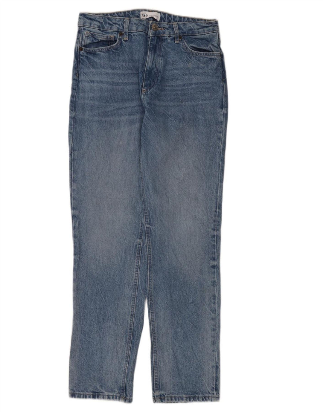 Zara Jean droit pour femme EU 40 Medium W30 L31 Bleu