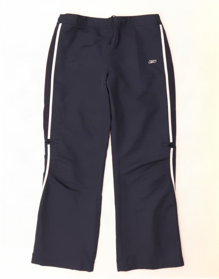 Reebok Pantalon de survêtement pour femme UK 16 Large Bleu Marine Polyester