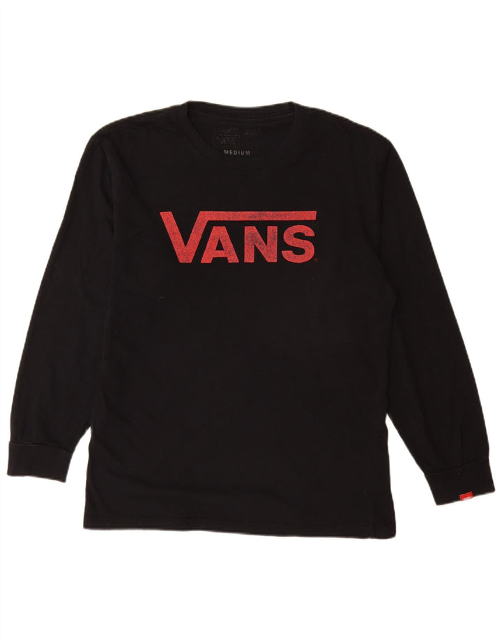 Vans Haut graphique à manches longues pour hommes en coton noir moyen