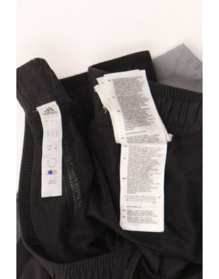 Adidas Short de sport pour homme Large Gris Colorblock Polyester