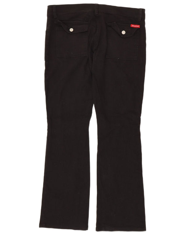 Dickies Pantalon décontracté bootcut pour femme US 11 Large W34 L31 Coton noir