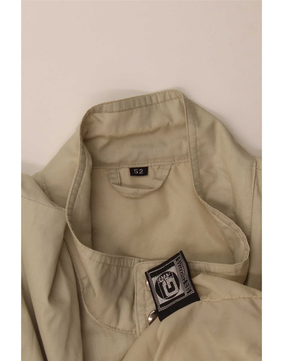 Veste Bomber Homme Vintage IT 52 XL Beige Polyester