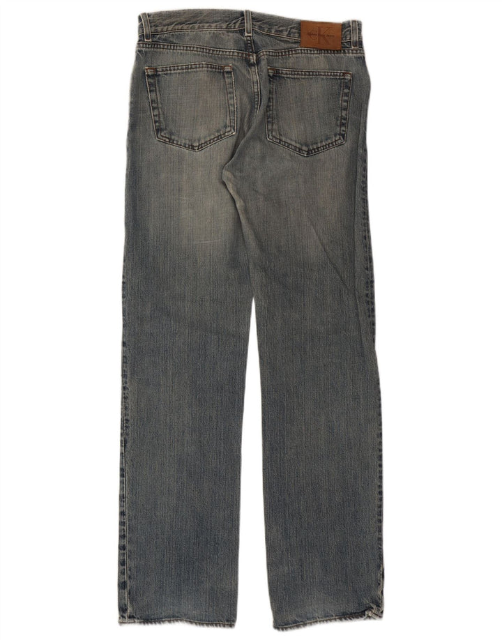 Calvin Klein Jean droit femme W34 L34 bleu coton