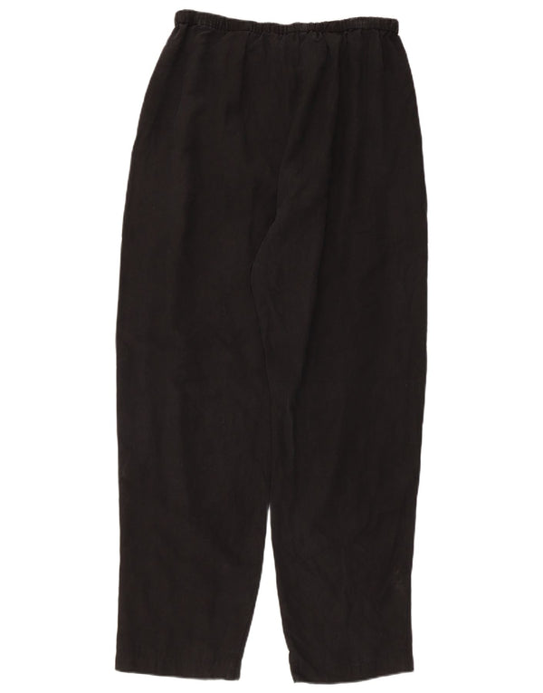 Marks & Spencer Pantalon décontracté taille haute pour femme UK 12 Medium W26 L28 Blac
