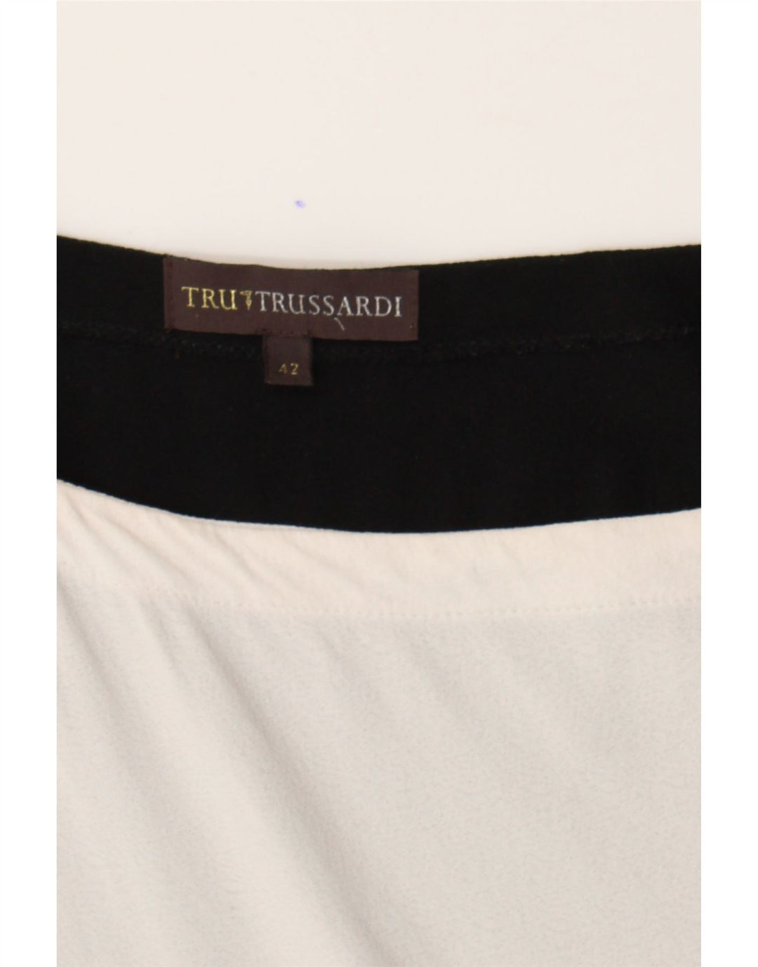 TRUSSARDI Womens Sleeveless Sheath Dress IT 42 Medium Black Colourblock Vintage Trussardi and Second-Hand Trussardi from Messina Hembry 