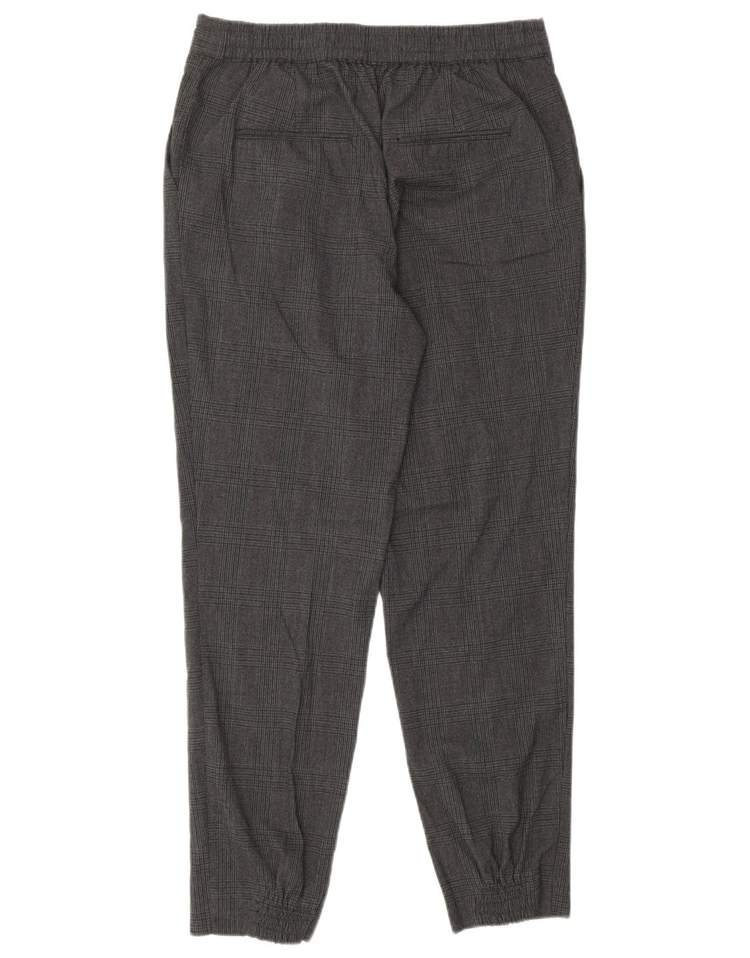 ZARA Femme Pantalon Casual Pegged Petit Carreau Gris Polyester
