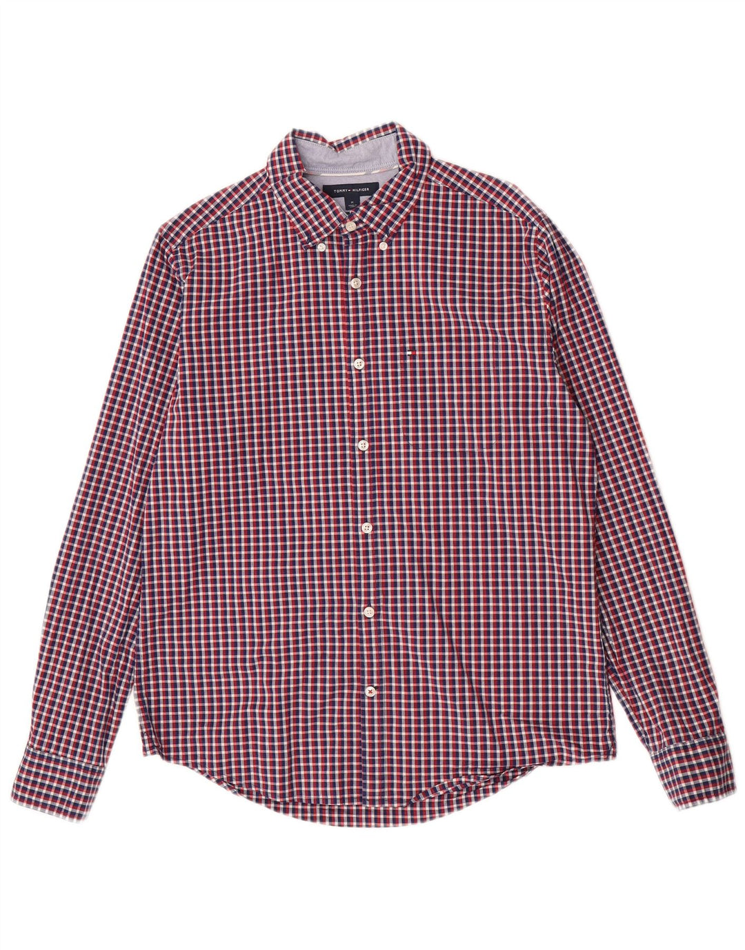 Tommy Hilfiger Chemise Slim Fit Homme Coton à Carreaux Multicolore Moyen