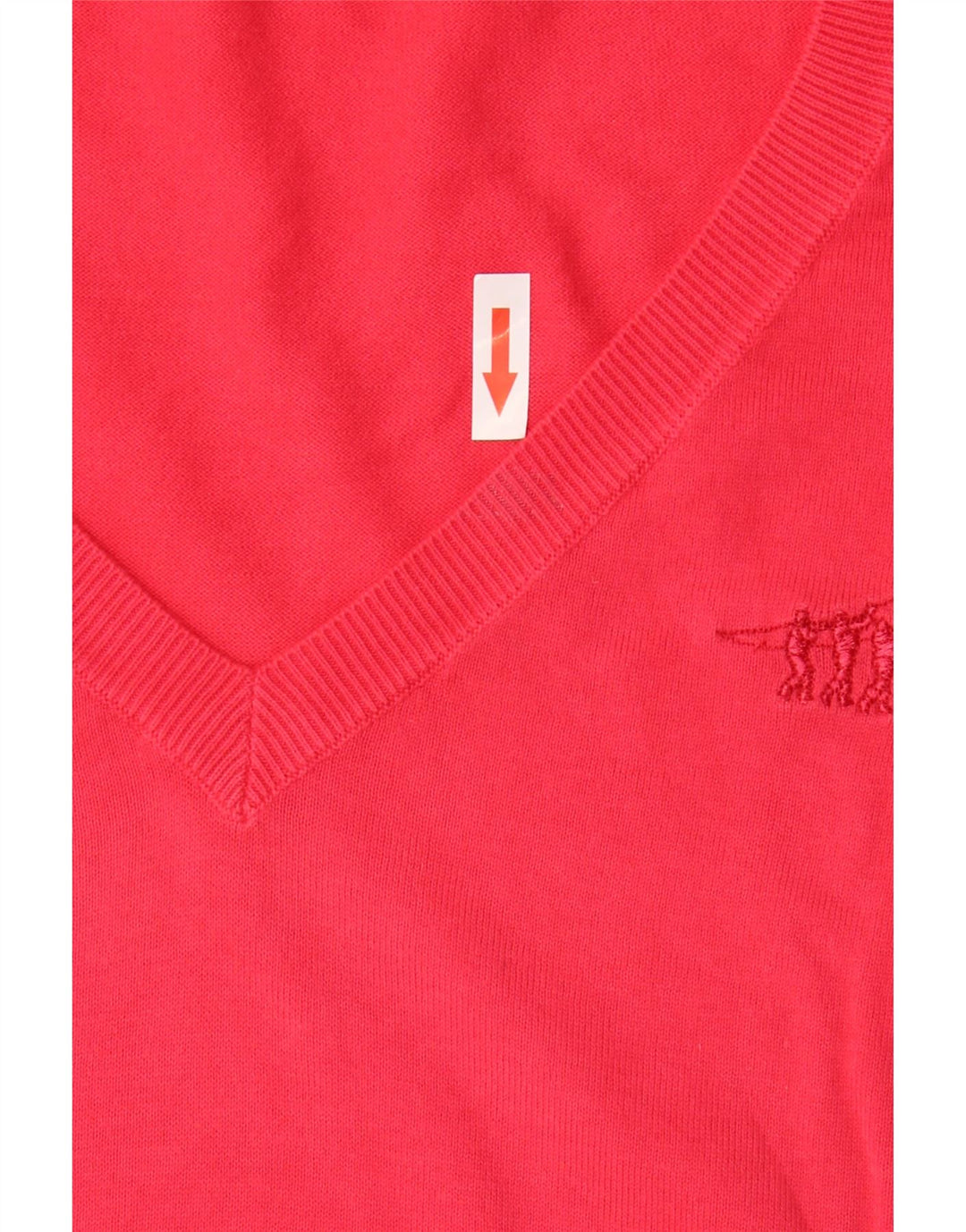 Henry s Pull à manches courtes et col en V pour femme IT 44 Rouge moyen
